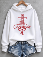 Women's Retro Christmas Faith Print Top