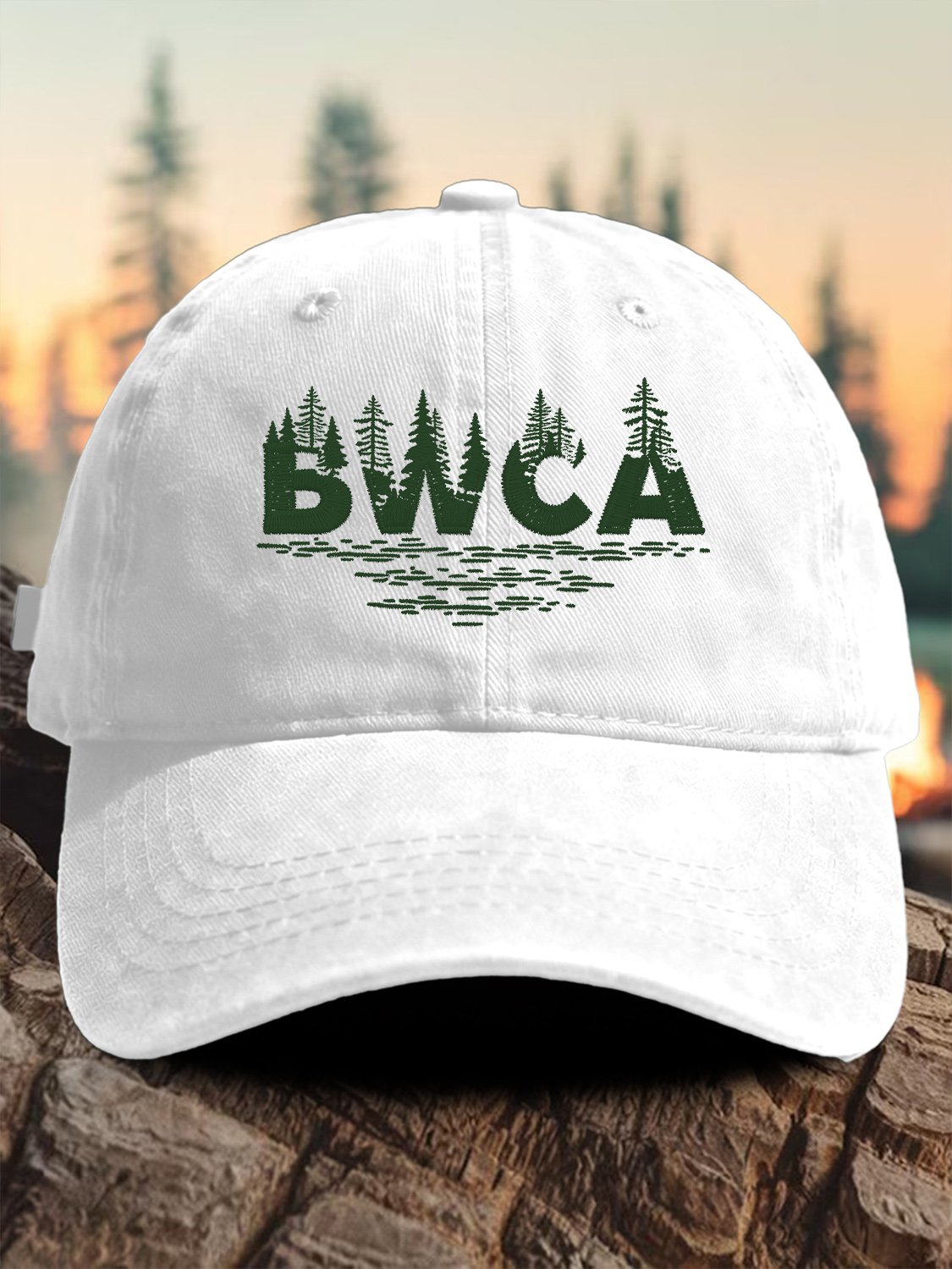 Retro Save The BWCA Save Boundary Waters Canoe Area Wilderness Print Baseball Cap