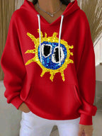 Women's Music Print Casual Sweatshirt