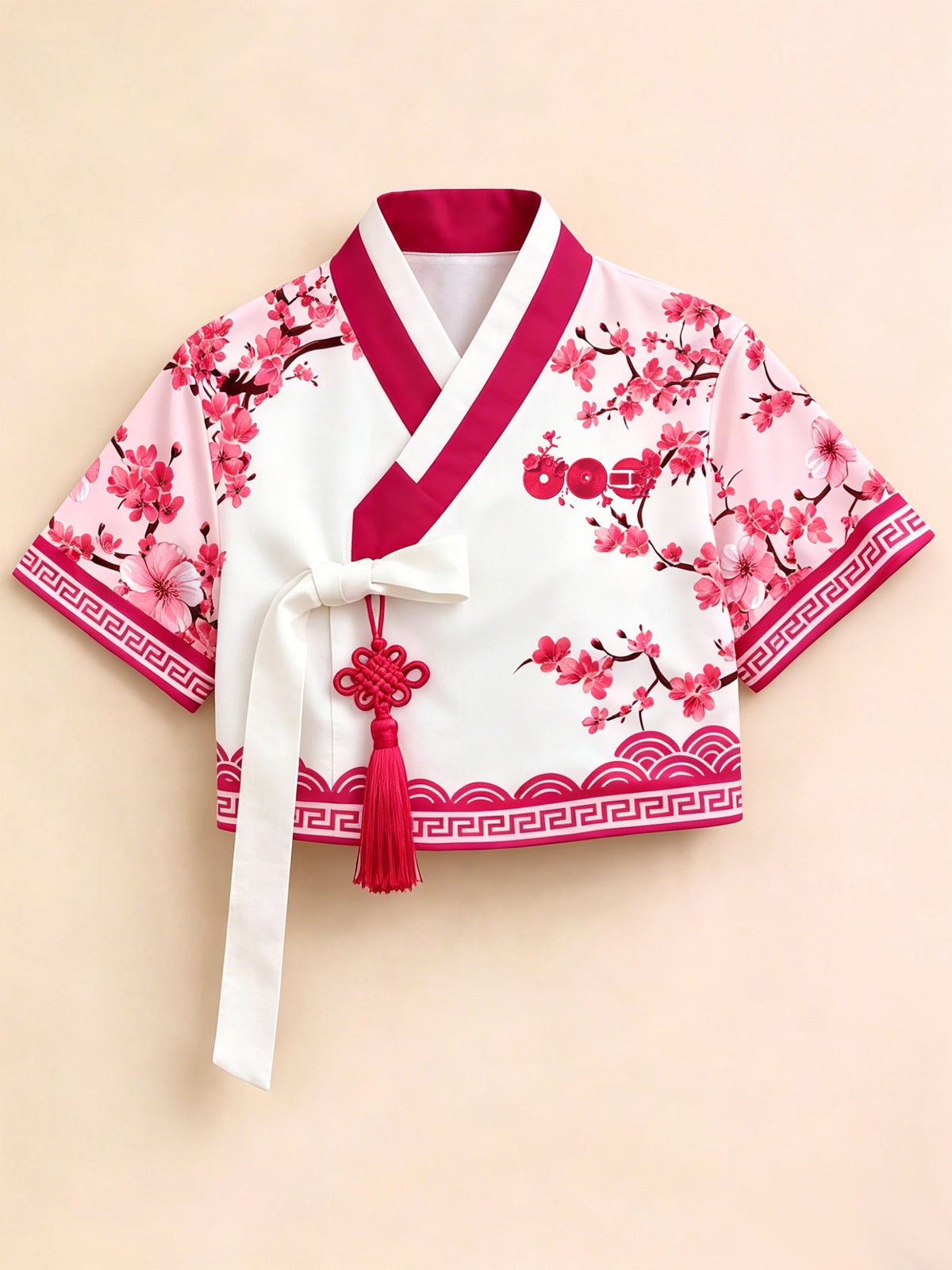 Women Concert-Inspired Jeogori Hanbok Top With Tassel