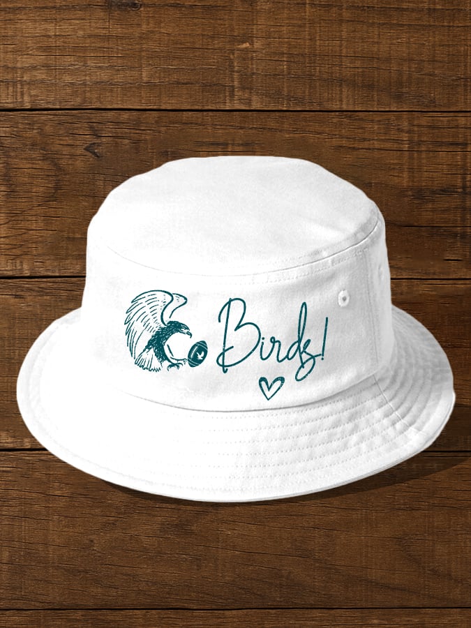 Vintage Football Print Bucket Hat