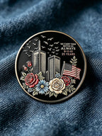Unisex 9/11 25th Anniversary We Will Never Forget Brooch