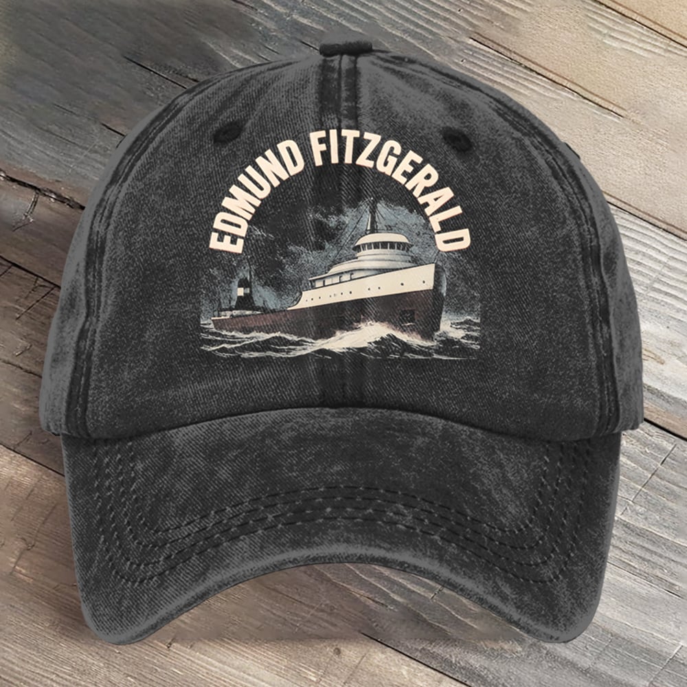 Edmund Fitzgerald Art Printed Cap