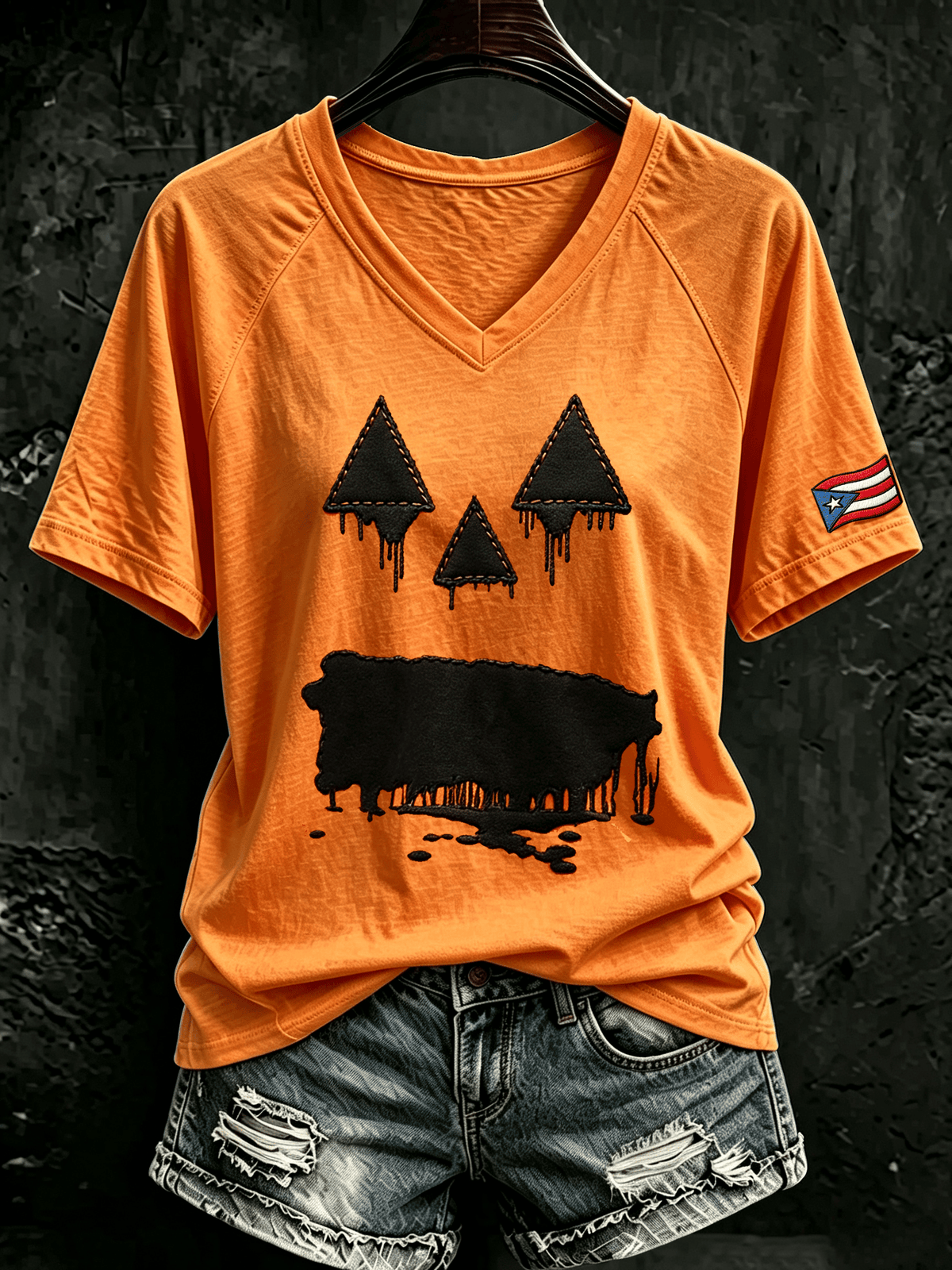 Women's Halloween In Puerto Rico Print T-Shirt