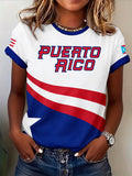 Women's Baseball Print T-Shirt