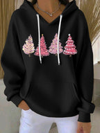 Women's Merry Christmas Print Casual Hoodie