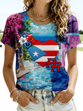Women's Puerto Rico Printed T-shirts