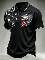 Men's 250th Independence Day Commemorative "Land Of The Free" Printed Top