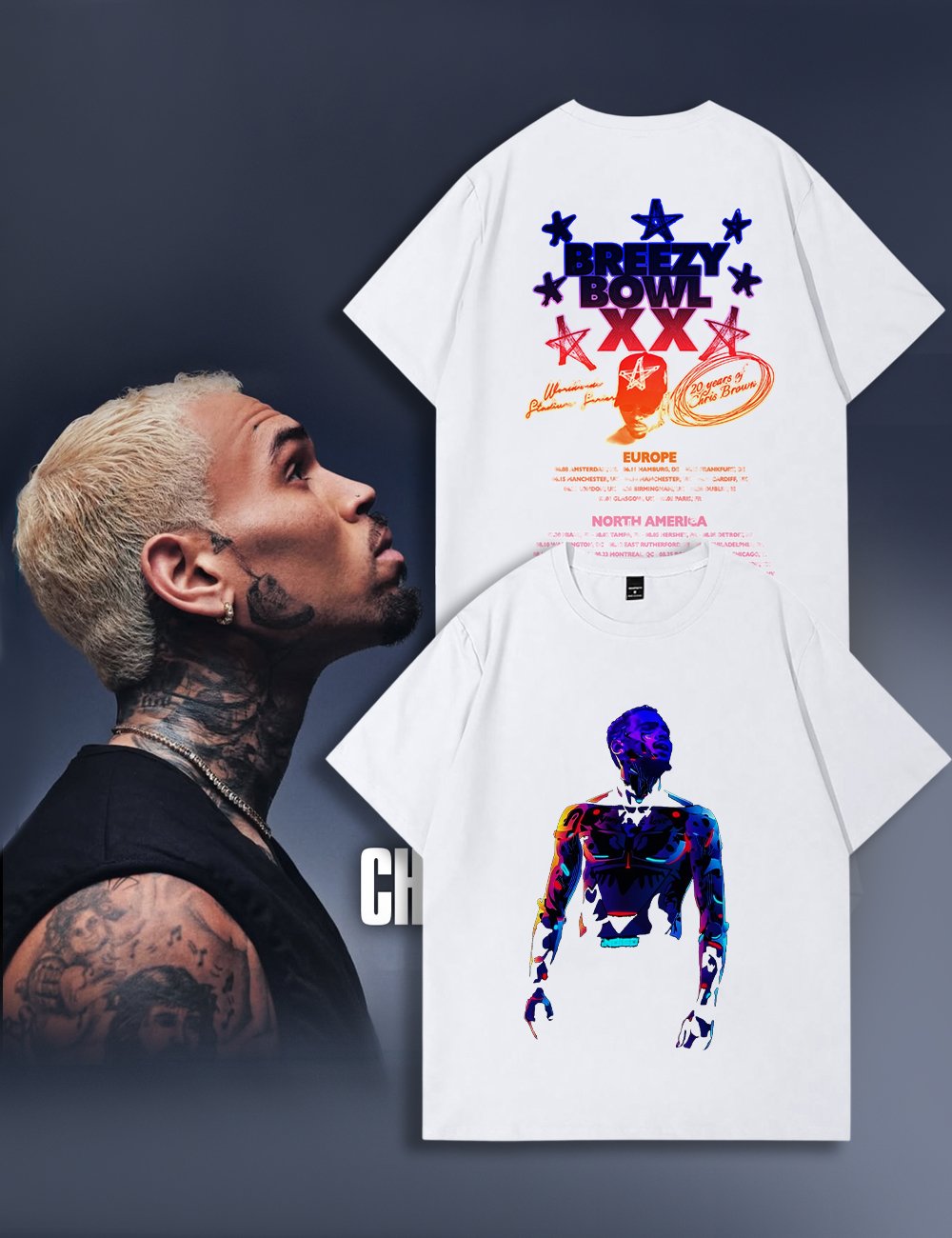 Breezy Bowl XX Purple Print T-shirt