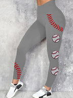 Women's Baseball Game Day Print Leggings
