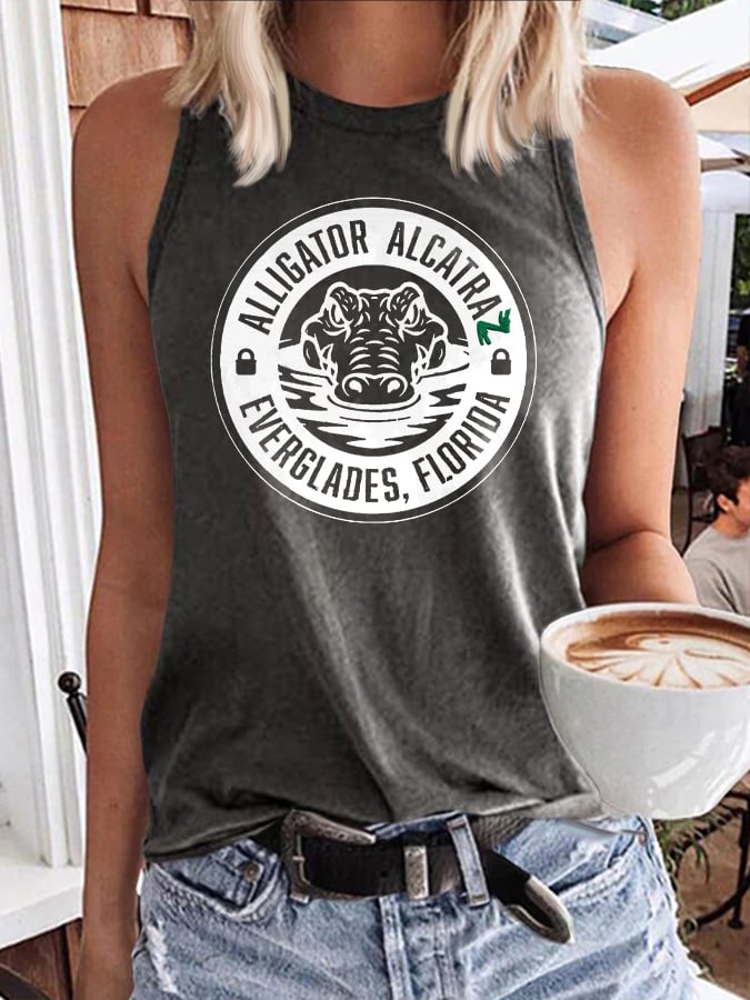 Women's Alligator Alcatraz Conservation Casual Vest