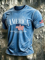 Men's Retro Print Short-Sleeve T-Shirt