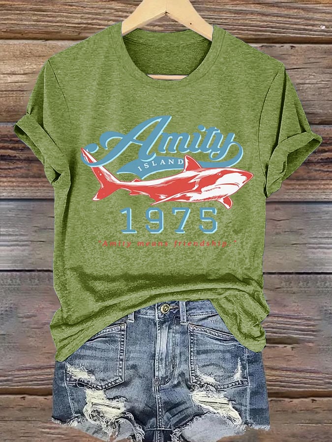 Women's Amity Means Friendship Print T-shirt