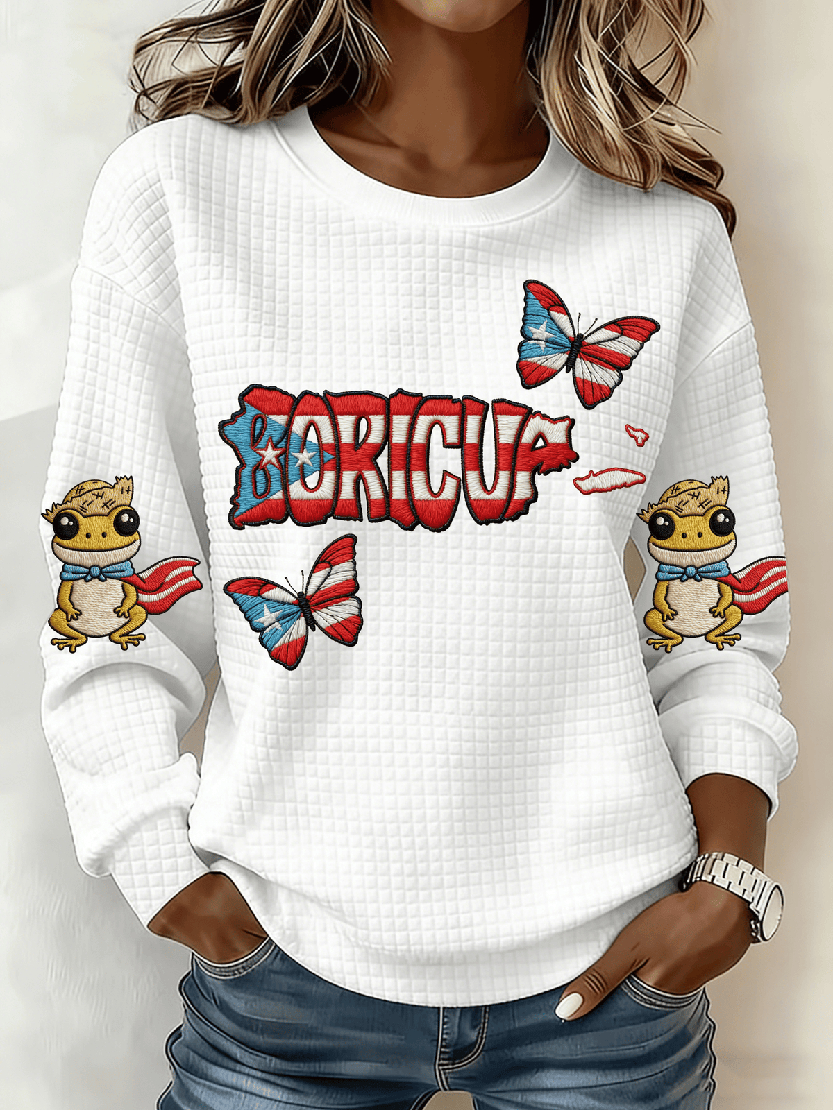 Women's Puerto Rico Singer Printed Sweatshirt
