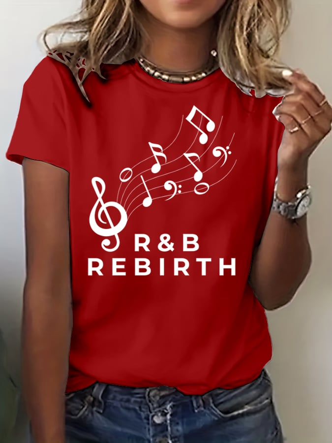 Women's Commemorative Printed Casual T-Shirt
