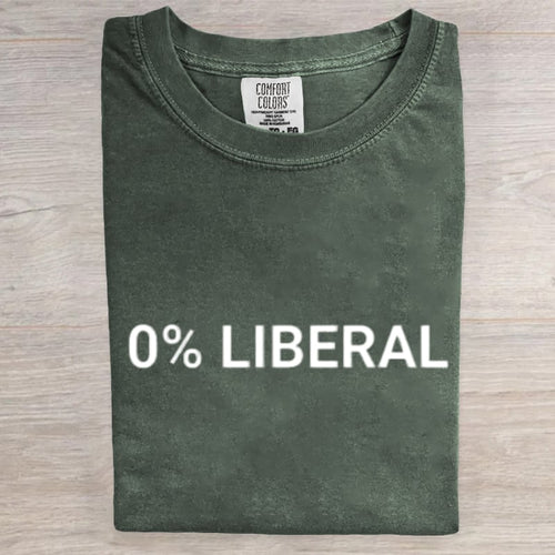 0% Liberal Art Print T-Shirt