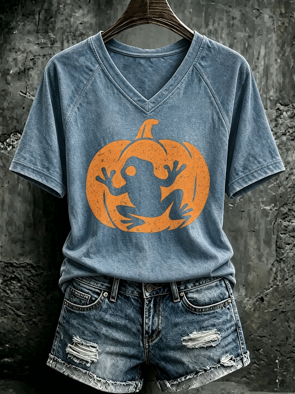 Women's Puerto Rico Halloween Print T-shirt