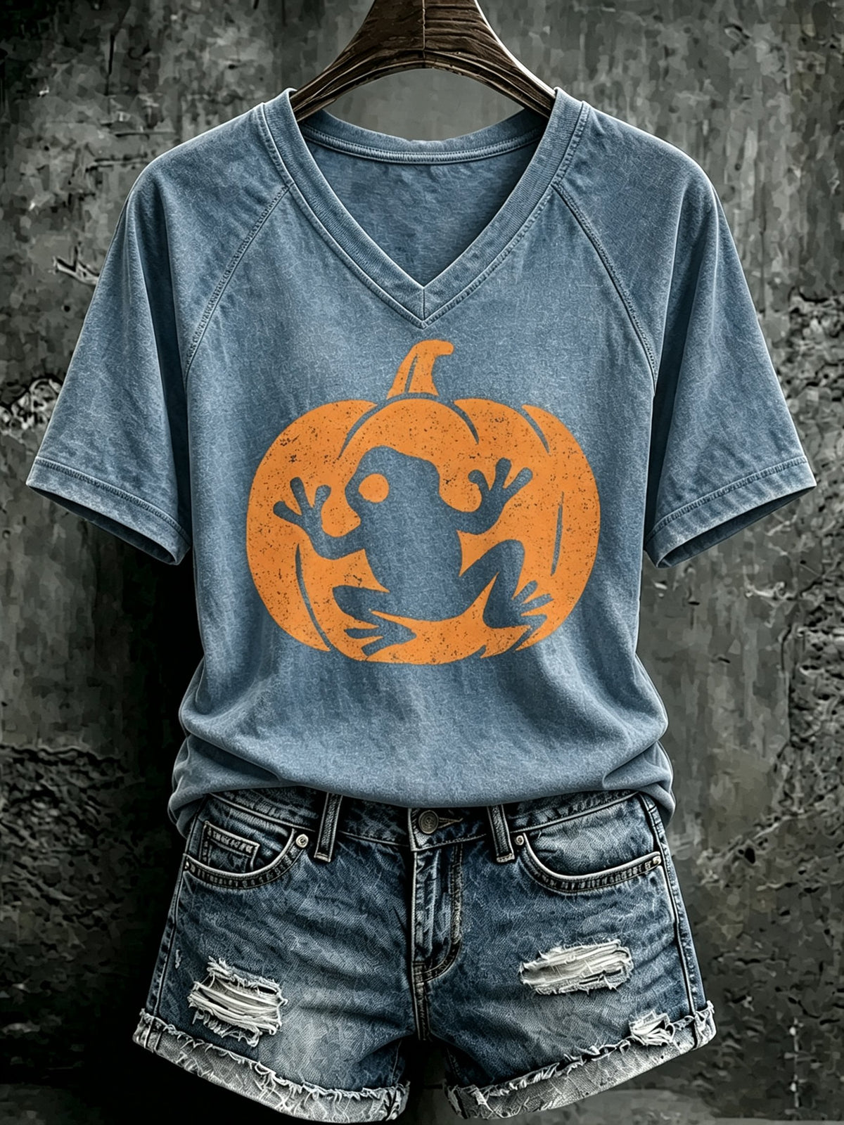 Women's Puerto Rico Halloween Print T-shirt