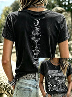 Women's Midnight Margaritas Print Casual T-shirt