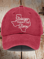 Texas Stronger Than The Storm Printed Hat