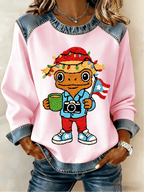 Women's Puerto Rican Christmas Print Sweatshirt