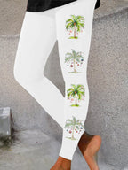Women'S Casual Merry Chrismas Printed Leggings