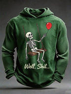 Men's Retro Halloween Well, shit... Printing Hoodie