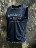 Men'S Casual Printed Vest