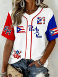 Women's Puerto Rico Baseball Jersey