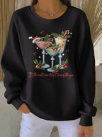 Women's casual IT'S THE MOST WINE-DERFUL TIME OF THE YEAR sweatshirt