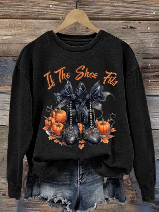 Women's Halloween Printed Casual Sweatshirt