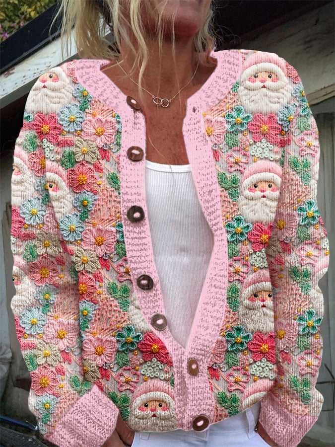 Women's Christmas Knitted Cardigan