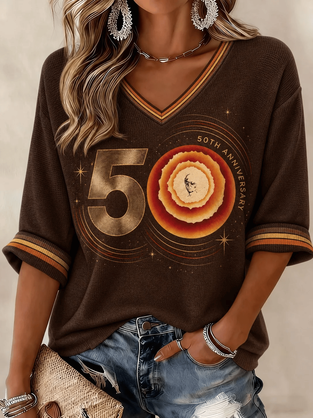 Women's Musician Print T-Shirt