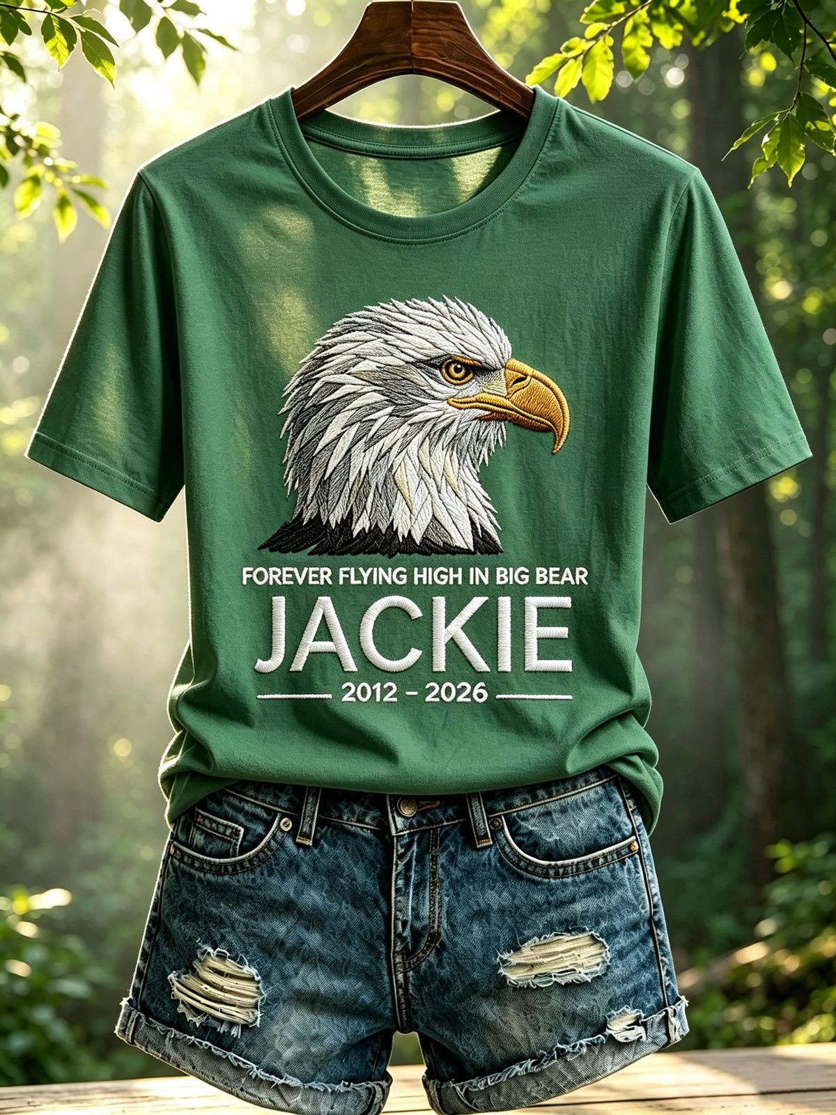 🔥🔥2nd 50% Off 🔥🔥Women's Forever Over Big Bear, Fly Free Jackie Print Tee