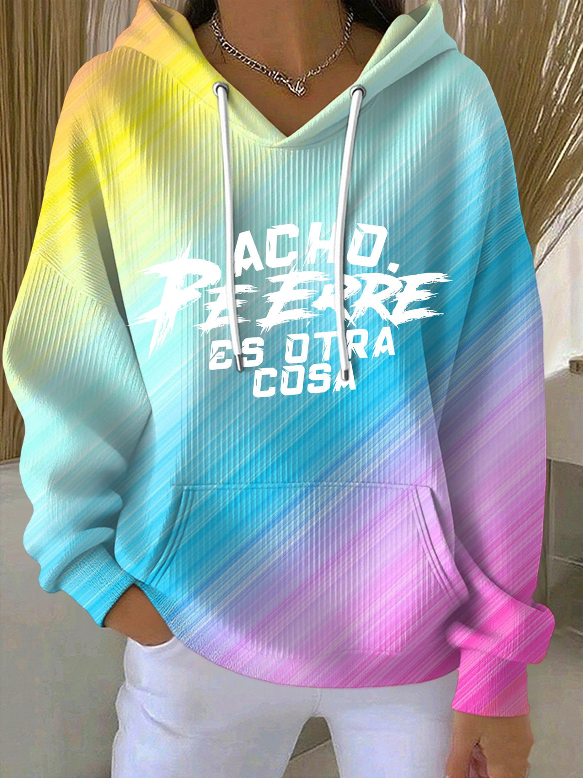 Women's Puerto Rico Print Casual Hoodies