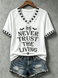 Women's Halloween Musical Inspired Printed Casual Tops
