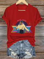 Women's  Forever in our heart Printed Casual T-Shirt