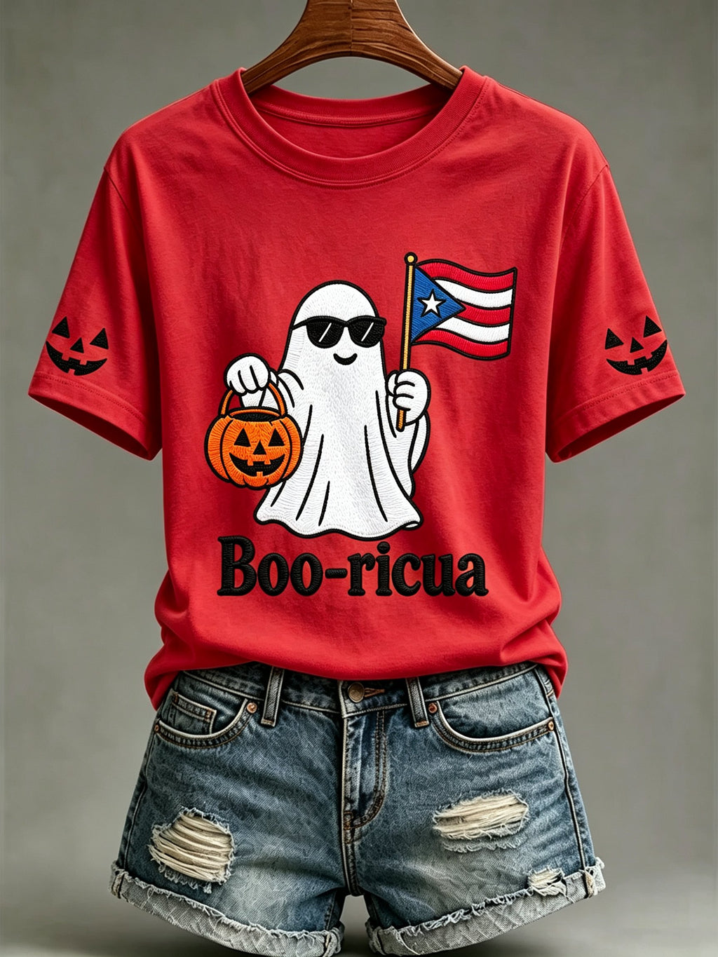 Women's Halloween In Puerto Rico Print T-Shirt