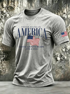 Men's Retro Print Short-Sleeve T-Shirt