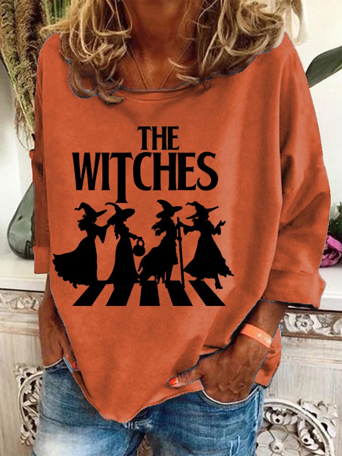 Women's The Witches Printed Crew Neck Sweatshirt
