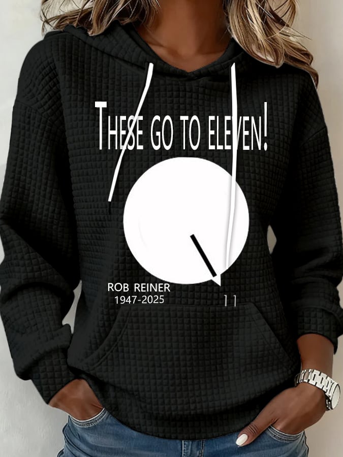 Women's Vintage Commemorate Rob Reiner Print Hoodie