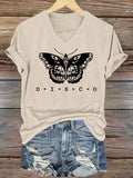 Women's Singer-Print Casual Short-Sleeved T-Shirt