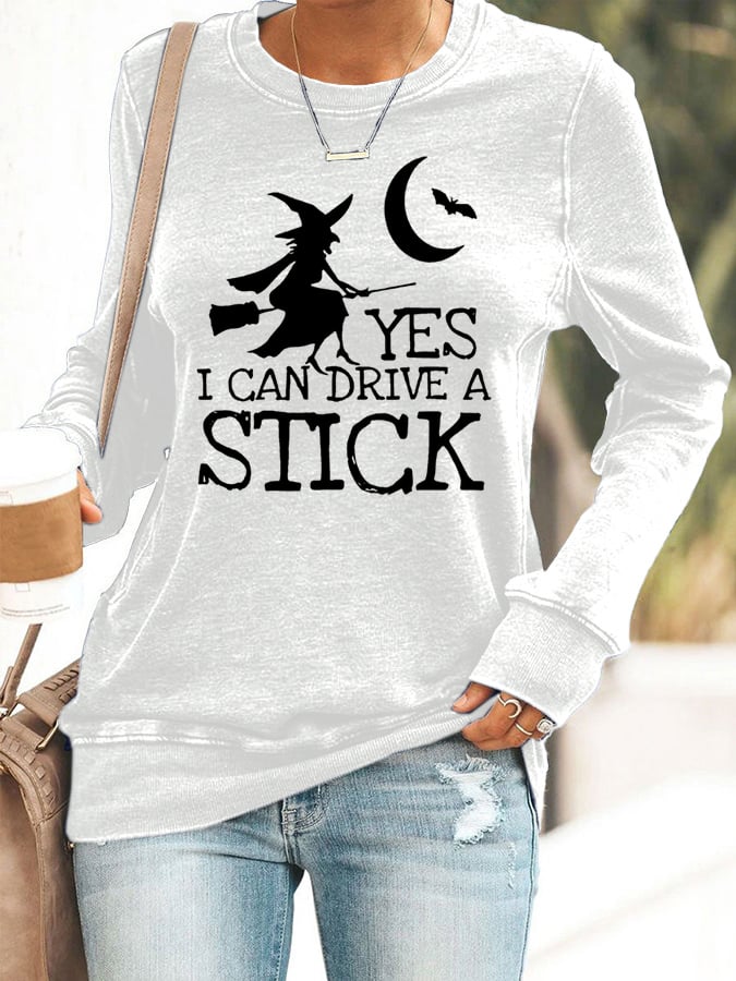Women's Yes I Can Drive A Stick Sweatshirt