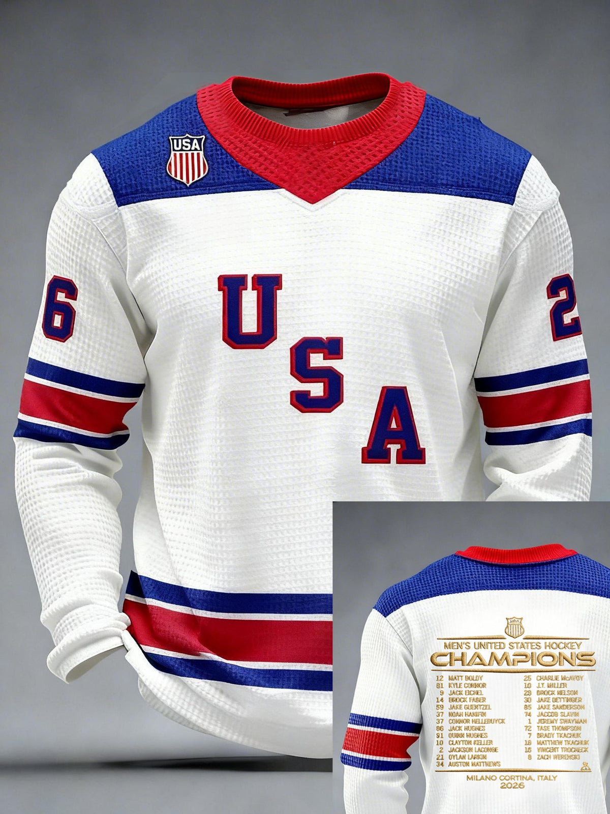 Men's United States Ice Hockey Print T-Shirt