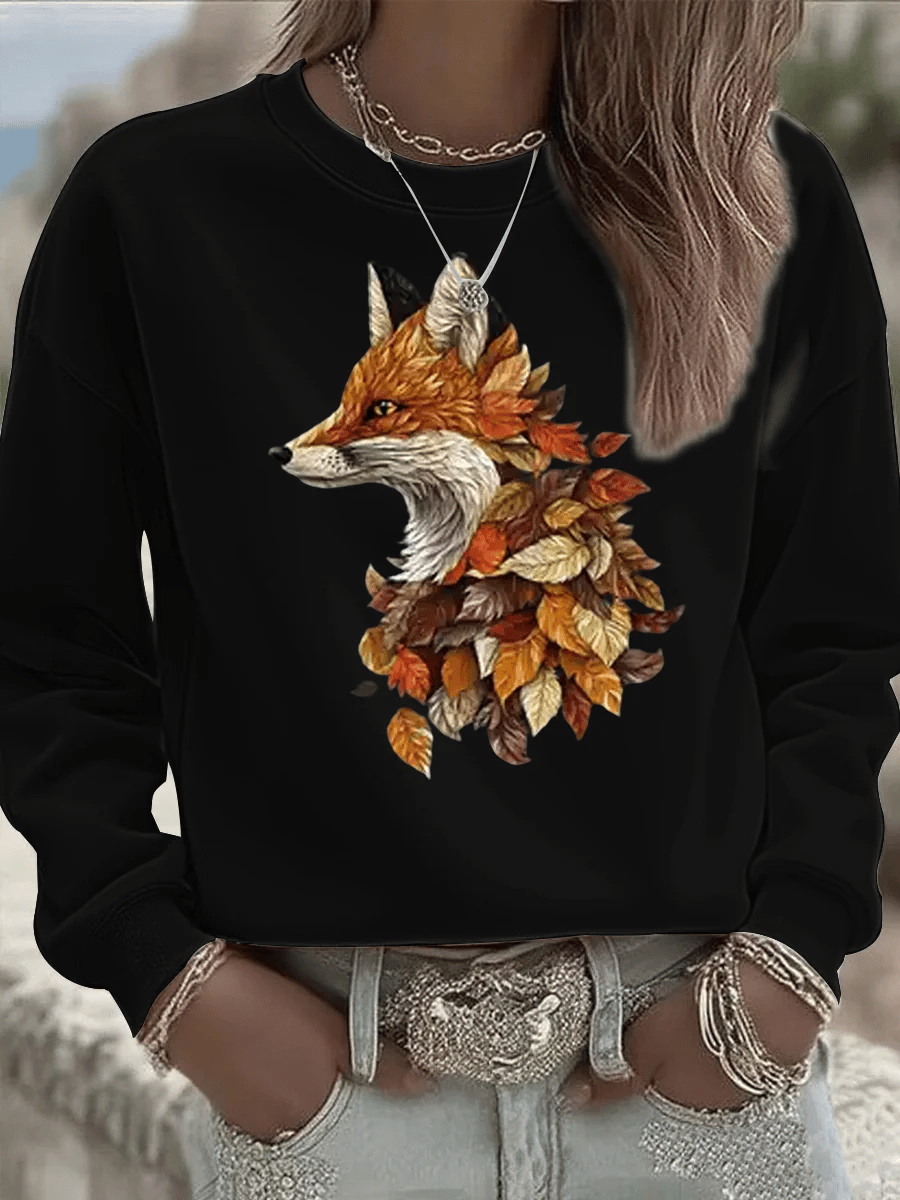 Women's Casual Autumn Animal Print Sweatshirt