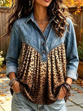 Women'S Casual Leopard Print Shirt