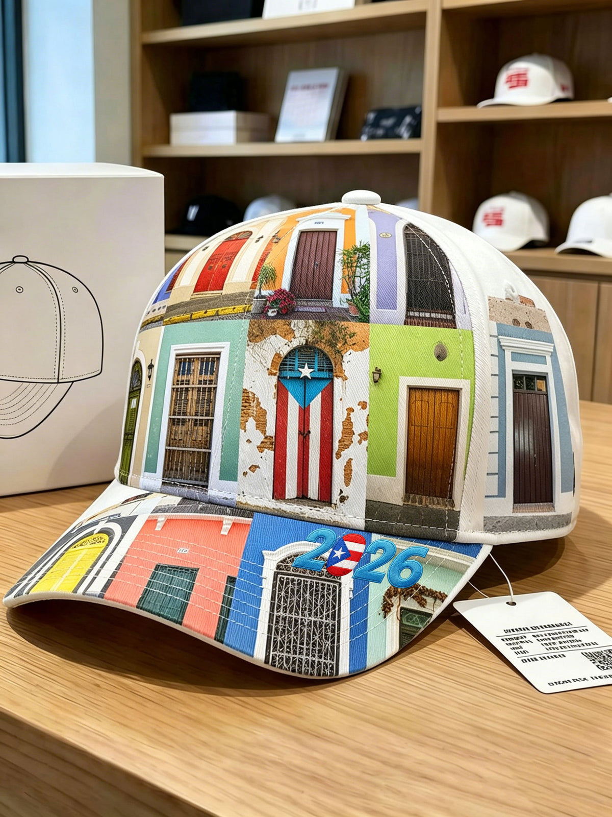 Puerto Rico 2026 Printed Baseball Cap