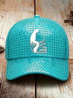 Unisex Retro Commemorative Baseball Cap: "King of Pop" Faux-Sequin Print Edition