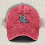 I Require Snacks Embroidered Raccoon Cap