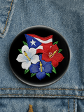 Unisex Style Retro Puerto Rico print Casual Pin   Button